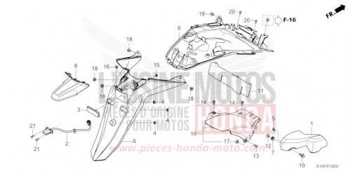 REAR FENDER SH350ASR de 2024